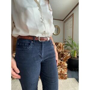 Vintage Talbots Petites Navy Corduroy Pants
